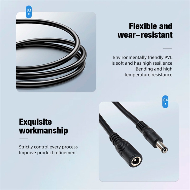 5.5 x 2.1mm 1 Female to 2 4 8  - Home Security News review and price