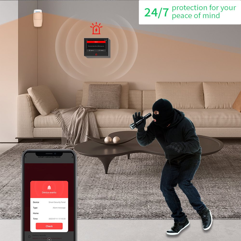 7 Inch Display Screen Full Tou - Home Security Zones review and price