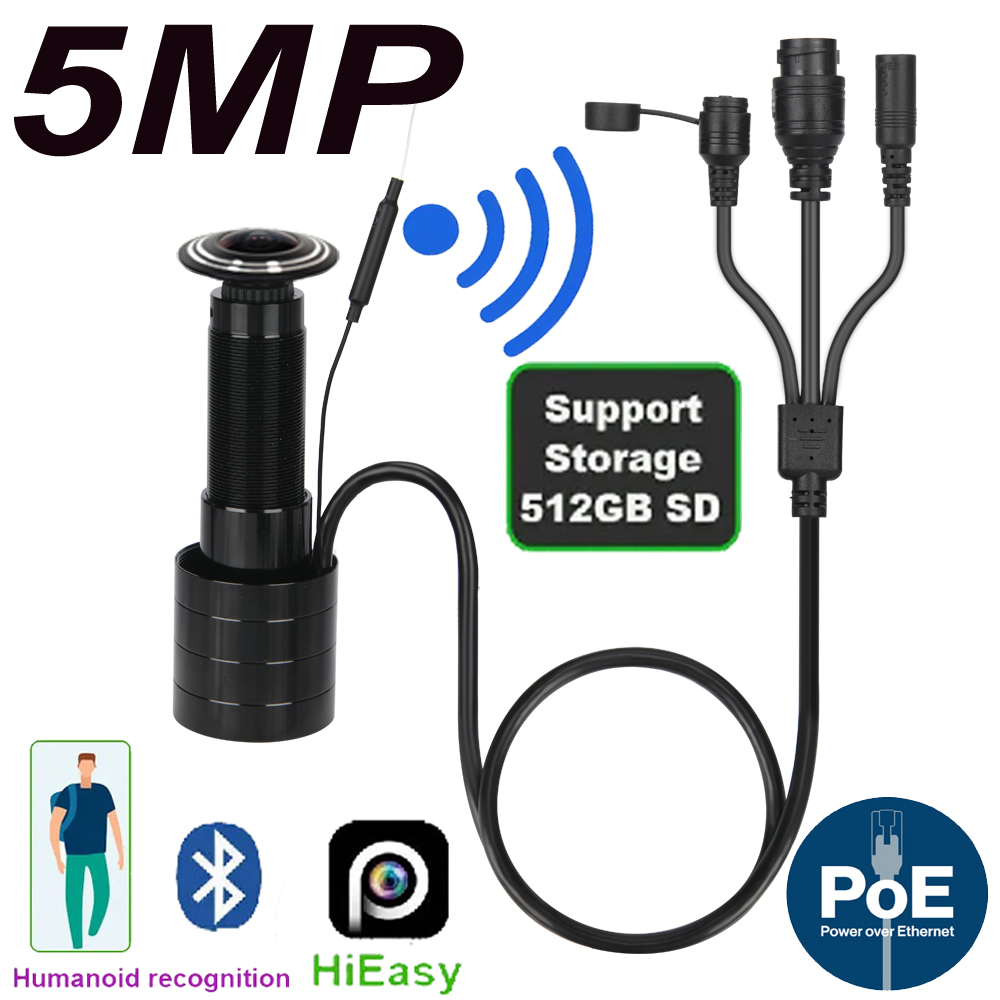 5MP Door Eye IP POE Camera Min - Home Security Wireless Camera review and price