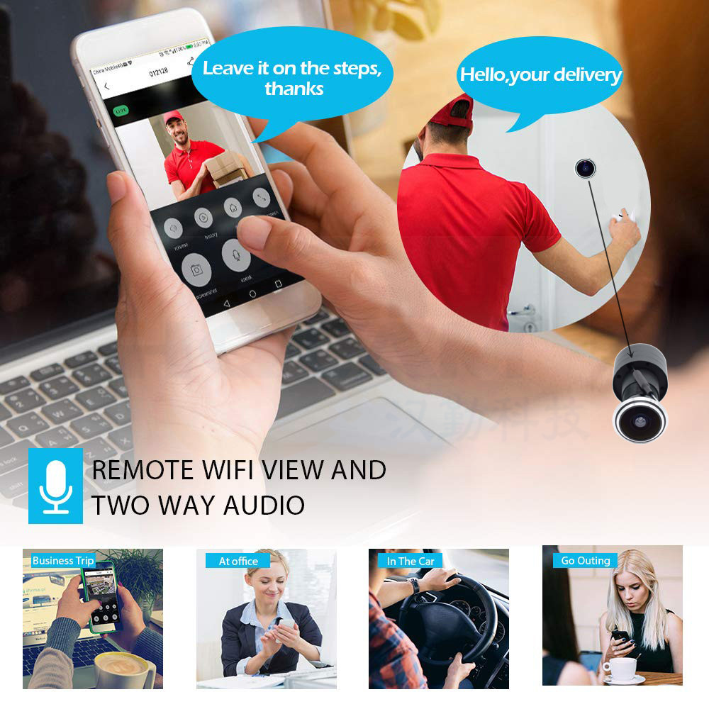5MP Door Eye IP POE Camera Min - Home Security Wireless Camera review and price