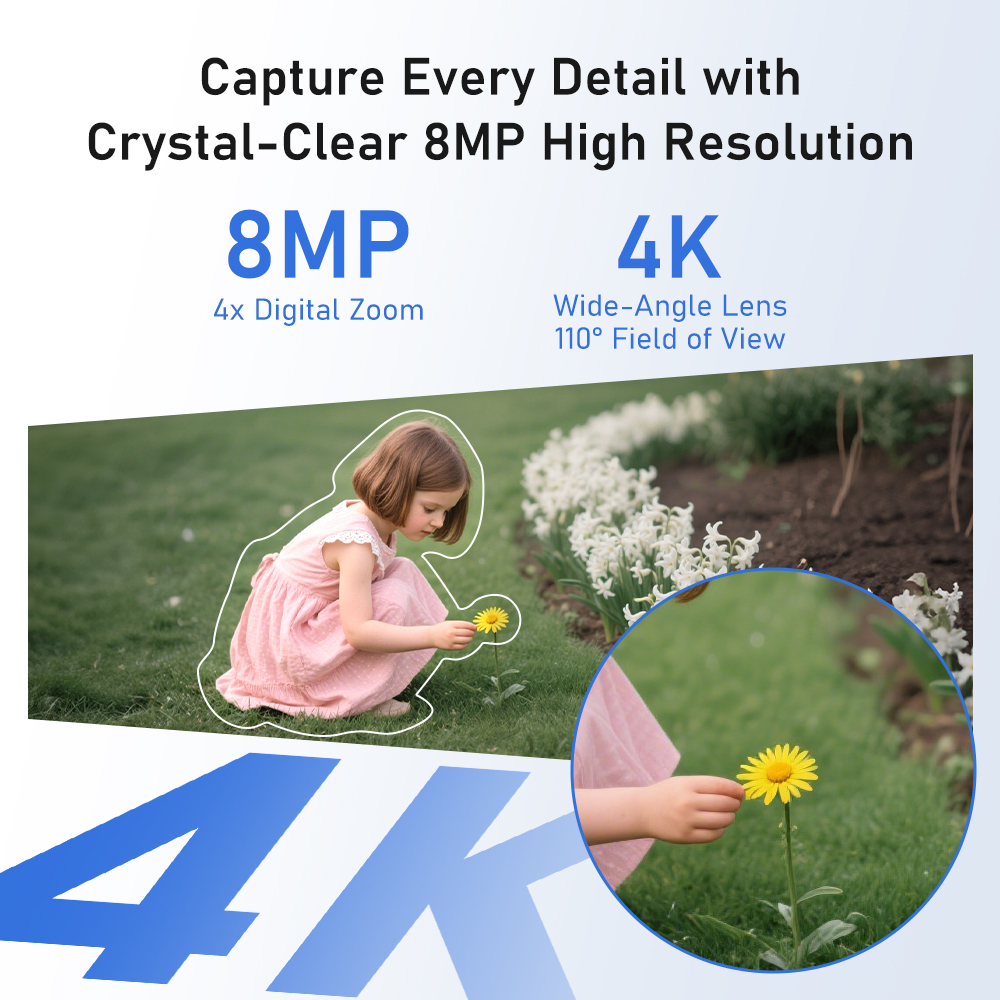 8MP 4K Solar Camera System 4-C - Home Security Wireless Camera review and price