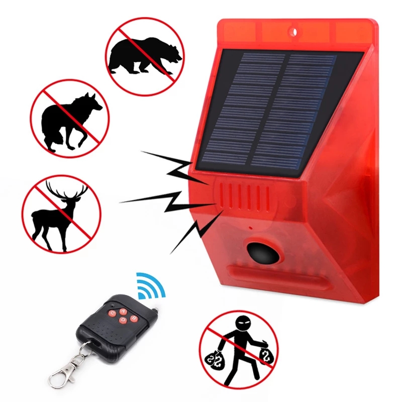 Solar Alarm Lamp with PIR Moti - Home Security Yard Sensors review and price