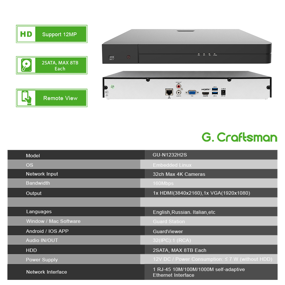 UNI 32CH NVR 12MP Security Rec - Home Security With Camera review and price