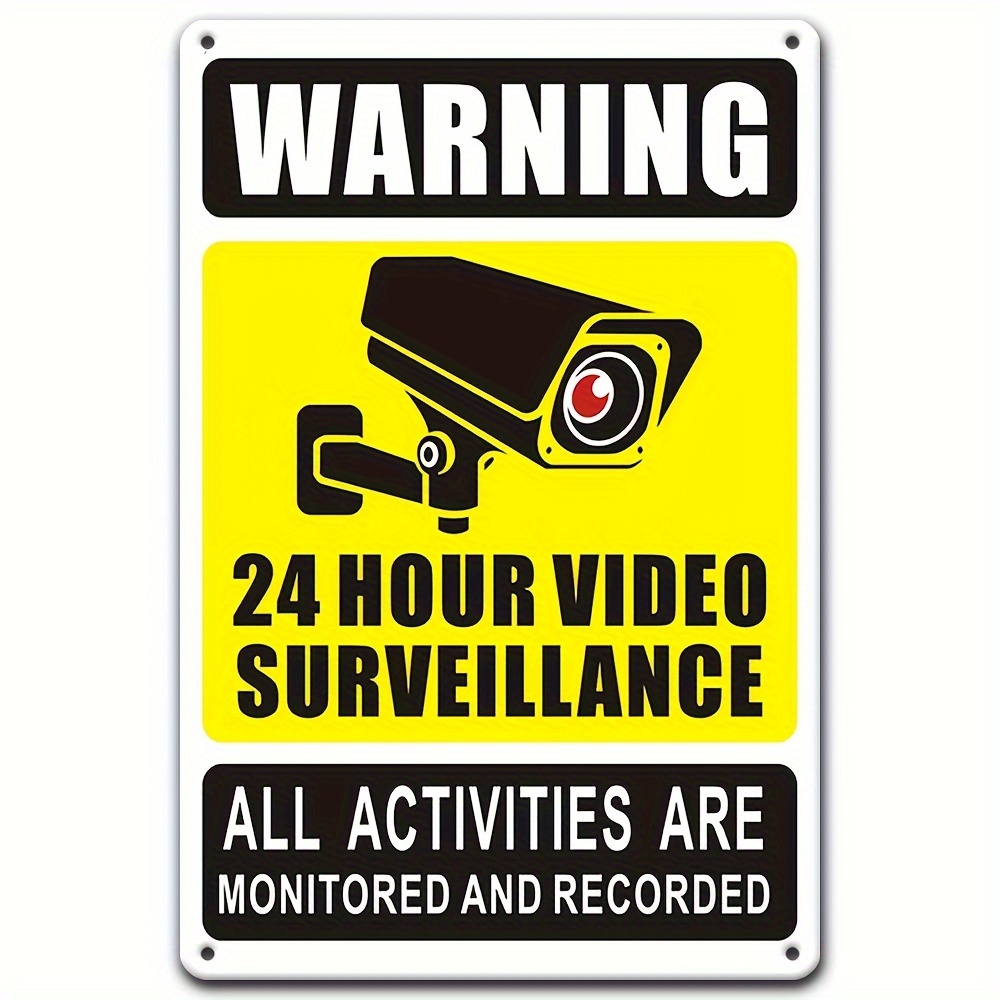 24/7 Video Surveillance Warnin - Home Security News review and price