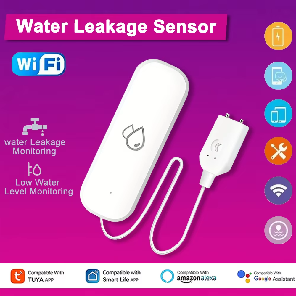 Tuya WiFi Water Leakage Alarm  - Home Security Monitoring review and price