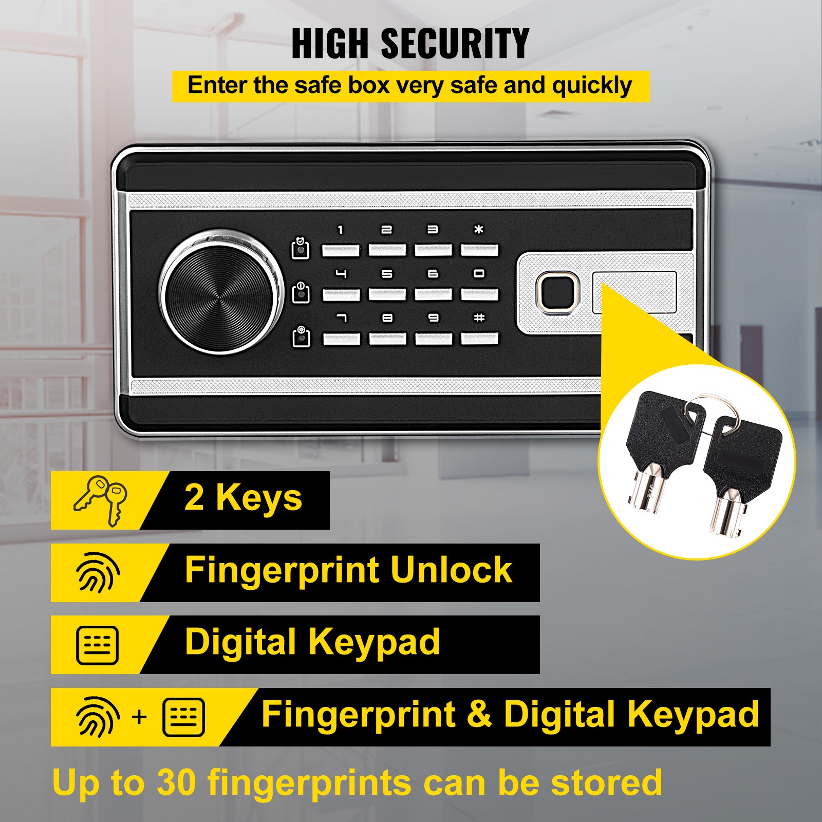 Safe Box Lock Security 2.1 Cub - Home Security Box review and price