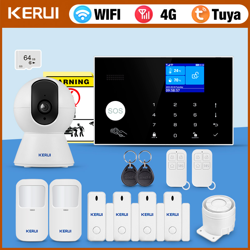 KERUI 4G Alarm System with Wir - Home Security Zones review and price