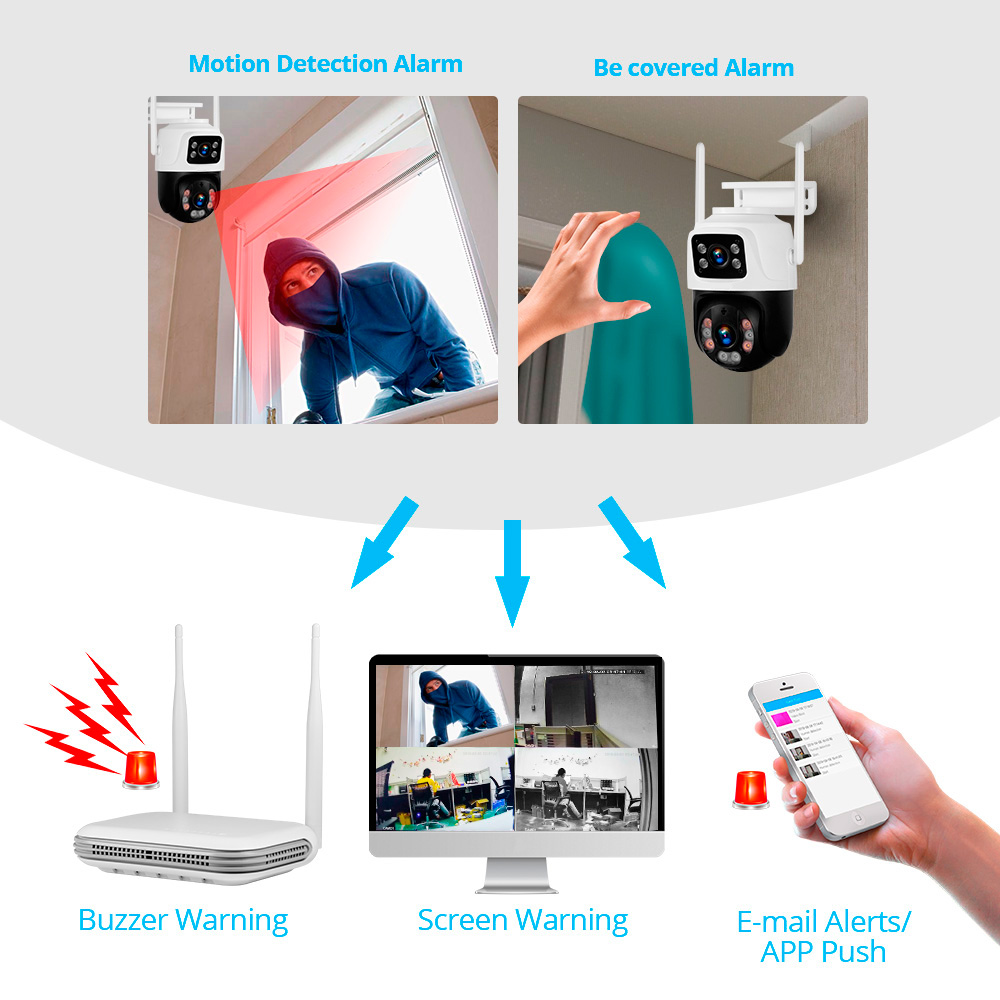 KERUI 2K 4MP Outdoor Full HD S - Home Security Monitoring review and price