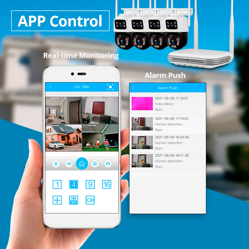 KERUI 2K 4MP Outdoor Full HD S - Home Security Monitoring review and price